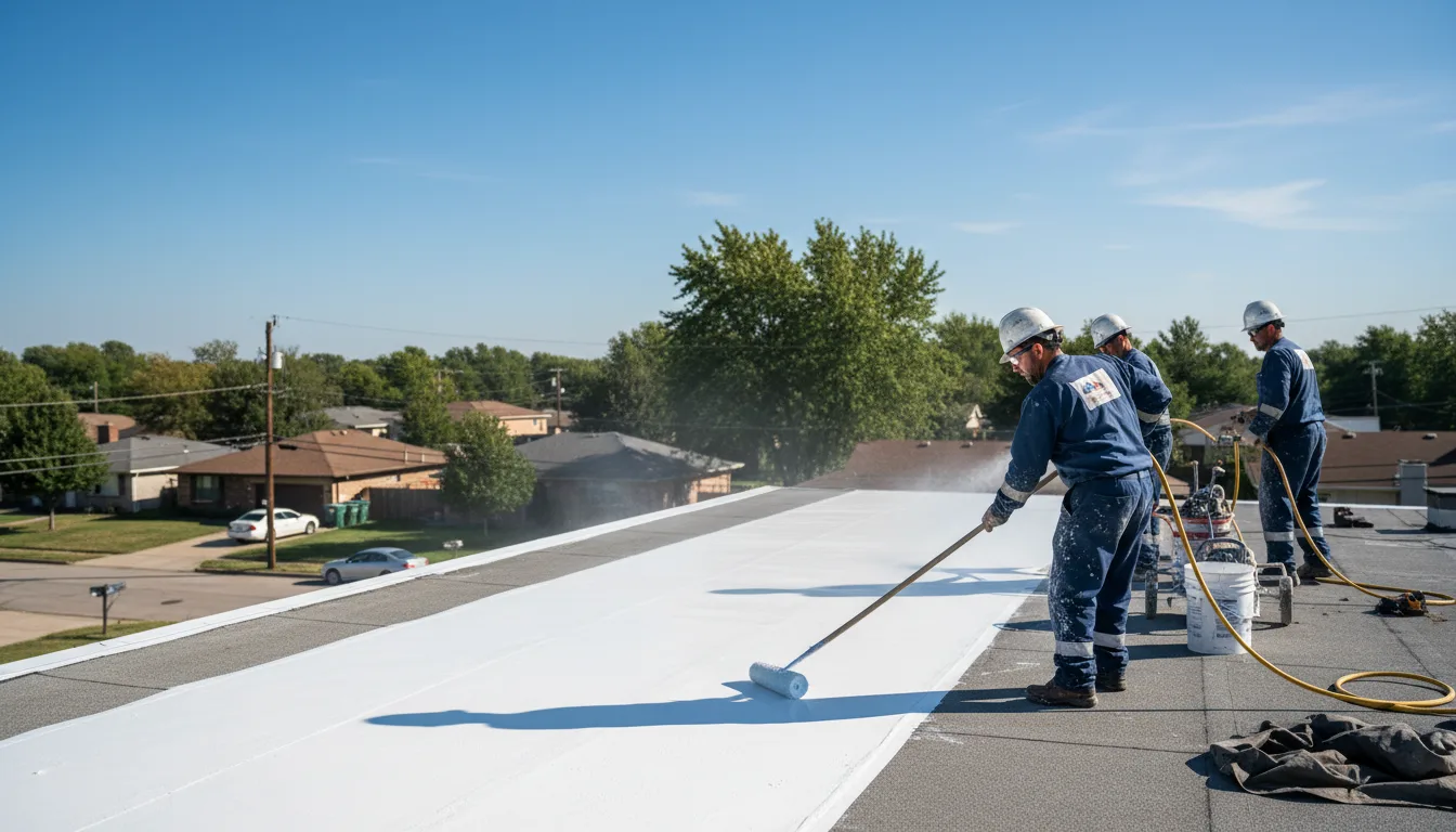 Commercial roof coating in Whiting, KS near me